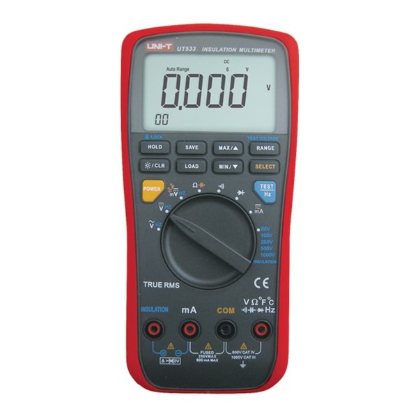 UNI-T UT533 - Multimeter + merač izolačných odporov 