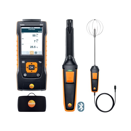 Testo 440 - Kombinovaný SET na meranie pohody prostredia s Bluetooth