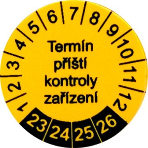 ILLKO P 9080 - Samolepiace štítky pre označenie budúcej kontroly (30ks)