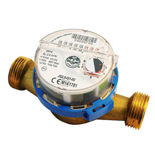 Vodomer APATOR JS1,6-02 Q3=1,6 L=110mm DN15 R1/2“  90°C          
