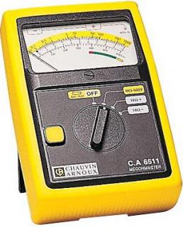 Chauvin Arnoux C.A 6513 - Analógový merač izolačných odporov